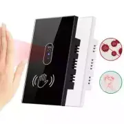 Aubess Smart Wall Light Switch 220V Hand Sweep Sensor Glass Screen Panel without