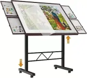 Jigsaw Puzzle Table 1500 Pieces Adjustable Height Up Puzzle Board with Cover and