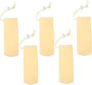 FOYTOKI 5 Pcs Soap Bar Mesh Bag Face Cleanser Soap Pouch Convenient Portable Pouches Storage Reusable Easy Cleaning
