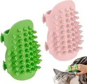 Grooming Cat Brush - Silicone Cat Brush for Shedding | Hair Grooming Brush, Cat Corner Scratcher, Cat Brush, Cat Pet Grooming Comb Brush for Kitten Massage