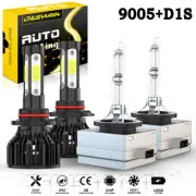 For Subaru Tribeca 2009-2014 4x 9005 D1S LED/HID Headlight High Low Beam Kit (for: Subaru)