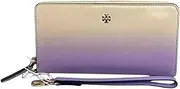 [Tory Burch] Emerson Dip Dye Wristlet Zip Continental Wallet Sweet Corn Lavender, Purple, Large, Wallet Wristlet