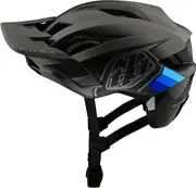 Troy Lee Designs Flowline SE MIPS Badge Bicycle Helmet, black-blue, Size M L for Men Black Blue