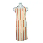 Orange And Yellow Stripes Patterned Apron