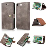 DG.Ming iPhone 7 Plus 8 Plus Detachable Folio Case Cover Apple 7+ 8+ [Grey]