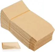 BRIGHTFUFU 100pcs Paper Bags for Rice Packaging Storage Envelopes Brown Paper Bags for Easy Storing for Garden Use Favors