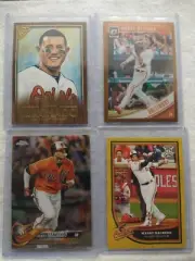 (4) Different 2018 Manny Machado All Insert Parallel Refractor Orioles Padres
