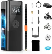 Mini Portable Air Compressor 150 PSI 6000 Mah Rechargeable Electric Air Pump Tir