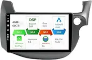 4G+64G Car GPS Navigation Stereo for Honda Fit/Jazz RHD 2007-2014 Android 14 Double Din Head Unit Carplay WiFi BT DSP Camera Mic USB FM AM SWC