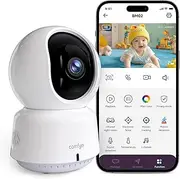 Comfyer Kids Indoor Surveillance Monitor Camera with Two Way Audio, 4 Part Split Screen, Motion Detection, Infrared Night Vision