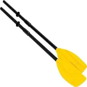 HYDRO FORCE Inflatable Oar with Header, 2 Pieces - Black Plastic Kayaking, Canoeing, Rowing Oar