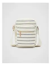 [Seed Heritage] Camera Bag in Midnight Sky Stripe/White