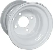 Red Hawk TIR-413 Wheel Steel, White, 8x7 w/Offset Golf Carts