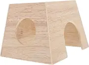 ibasenice Rutin Chicken Raising Nest Wooden Hamster House for Small Pets Lightweight Easy to Move for Pet Hideaway Fun Exercise Space