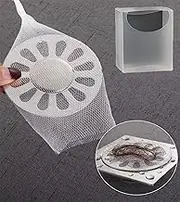 200 Pack Disposable Mesh Hair Catcher Shower Drain,Shower Drain Cover Net Hair Catcher for Bathroom,Anti-Clogging Sink Strainer for Tub,Easy Use Room Home Accessories