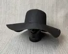 NWT CALIA Womens OSFM Black Polyester Floppy Sun Hat Adjustable Cap Beach Swim
