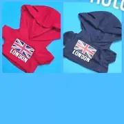 BUILD A BEAR Hoody Hoodie London SMALL FRY Two Tops for mini Buddies BNWOT
