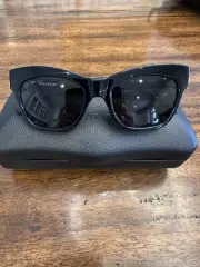 NWT Balenciaga Sunglasses BB01328 - 001 BLACK - GOLD - GREY $400