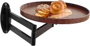 Wall Mounted Stand | Rotating Space Saving Table - Retractable Floating Desk, Fold Down Wall Stand for Living Room, Bedroom, Study