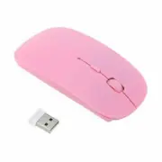New Wireless mouse Portable PC Tablet Laptop 1600DPI Mini Mice Slim Optical Pink