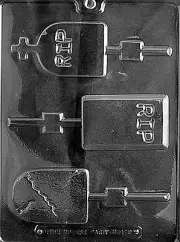 ASSORTED HEADSTONE LOLLY MOLD H119 chocolate candy soap gravestones
