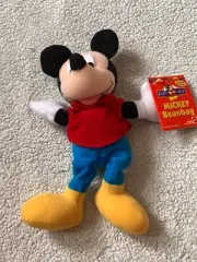 Mattel Mickey Beanbag Plush 8-9 inch High, Disney, Mickey Mouse