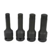 Laser Tools Spline Bit Set 1/2"D 4pc 4392