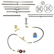 EasyFirePits In-Table Deluxe Fire Pit Kit & Choice of Lifetime 316 Steel Burner