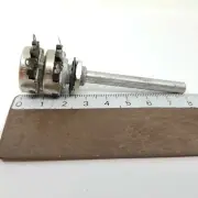 CARBON PIHER POTENTIOMETER. 10K + 10K LOG S/I W/O. 1PC. P18U5