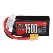ZOP Power 3S 11.1V 1500mAh 120/240C 16.65Wh LiPo Battery XT60 Plug for RC Drone FPV Racing Quadcopter Helicopter Airplan