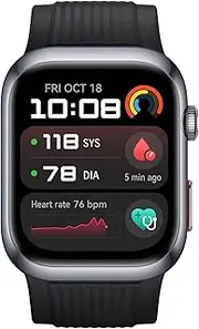 Watch D2 Smartwatch, 1.82" AMOLED Touch Display, Blood Pressure Monitoring, Slim Design, Bluetooth Calling, Compatible with iOS Android, 6 Months HUAWEI Care+, Black