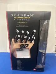 Scanpan Classic - Fully Forged 10 Piece Knife Block Set. Unopened