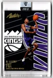 2018-19 Panini Absolute Memorabilia 2ND YEAR ENCASED De'Aaron Fox #20 SAC KINGS!