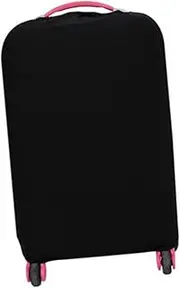 [NOLITOY] Elastic Luggage Cover for Suitcases Dustproof Trolley Case Protector High Elasticity Easy Access to Handles Travel Bag Cover Black
