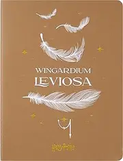 Moleskine Limited Edition Harry Potter Wingardium Leviosa spell Cahier Journal with glow in the dark special-effect, Soft Cover, XL (7.5" x 9.5"), Kraft Brown, 120 pages