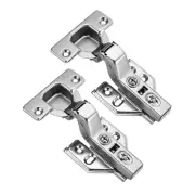 2pcs Frameless Cabinet Door Concealed Hinges,Soft-Close,European Inset,35mm C...