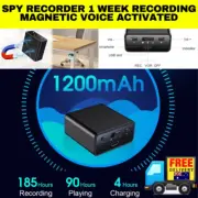 185Hr Voice Activated Recorder Professional Strong Magnetic Audio Listen Device
