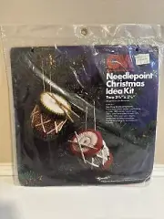 CM Columbia Minerva Christmas Needlepoint Kit Sparkling Drums Ornaments 8267 NEW