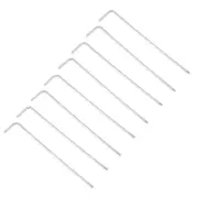 8pcs 3/32" Ball End Hex Key Wrench, L Shaped Long Arm CR-V Repairing Tool, SAE