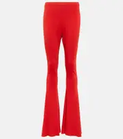 [Magda Butrym] Magda Butrym High-rise flared leggings AU 12 red