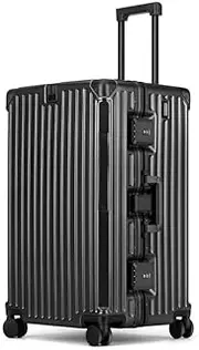 [Ｗoowayo] Travel Suitcase Suitcase Sports Trolley Case Large-Capacity Password Box Can Be Checked Abroad Simple Zipper Suitcase Durable Luggage (Color : E, Size : 32inch)