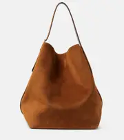 [Toteme] Toteme Belted suede tote bag One Size brown