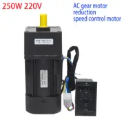 220V 250W Adjustable Speed AC Gear Motor Reversible Motor w/Controller