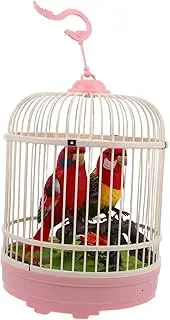 Abaodam Sound Activated Bird Cage Realistic Simulation Birds with Voice Control Creative Decor for Home Office Educational for Lifelike Design Enhances Ambiance