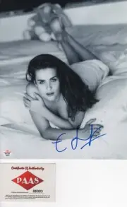 EMMANUELLE SEIGNER FRENCH SUPER-MODEL & ACTRESS SIGNED SEXY PHOTO PAAS