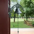Farmhouse Dinner Bell Hanging Decor Rustic Hand Bell for Indoor House Pretty
