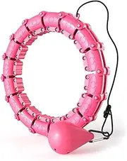 Upgraded Version of The Solid 230g Power Ball Smart Hula Hoop Adjustable 24 Sections Hula Hoop 360° Massage Head 2-in-1 Detachable Abdomen Fitness Trainer Female Fitness Thin Waist Artifact