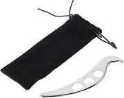 Hepzest Stainless Steel Gua Sha Tool – Manual Guasha Scraping Massage Plate for Muscle Relief, Physical Therapy & Spa Treatment – 15.2cm Long Stainless Steel Body Massage Tool