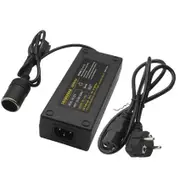 12V 15A 160W Car Power Converter 220V to 12V Car Power Adapter Converter Car Home Cigarette- Lighte black