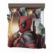v3879 Bed Sheets Deadpool Movie Duvet Cover Set Bedspread Comforter Cover Pillowcase Bed Sheets IU3879